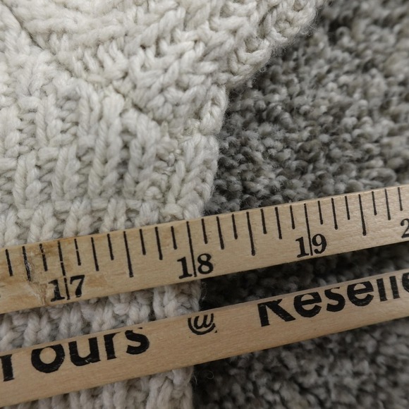 Gap Sweater Womens XS White Chunky 3D Cable Knit Pullover Crewneck Fisherman Top - Picture 7 of 12